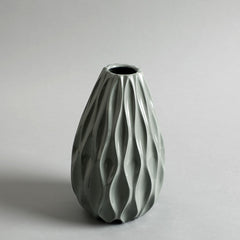 Ocean Wave Small Vase- Grey