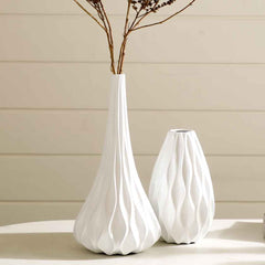 Ocean Wave Big Vase- White