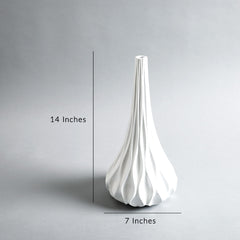 Ocean Wave Big Vase- White