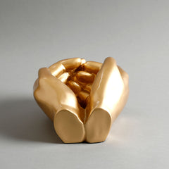 Hand Planter- Gold