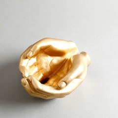 Hand Planter- Gold