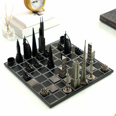 World Icons Edition Skyline Chess Set