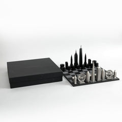 London Vs New York Edition Skyline Chess Set