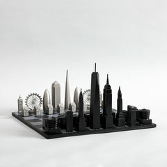 London Vs New York Edition Skyline Chess Set