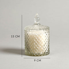 Alyona Transparent Scented Candle Jar With Lid