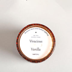 Alyona Amber Scented Candle Jar With Lid