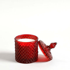 Alyona Red Scented Candle Jar With Lid