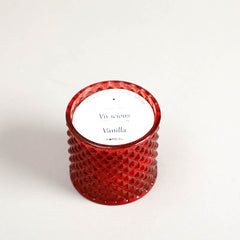 Alyona Red Scented Candle Jar With Lid