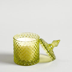 Alyona Green Scented Candle Jar With Lid
