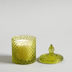 Alyona Green Scented Candle Jar With Lid