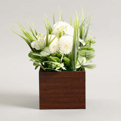 Peafowl White Potted Plant