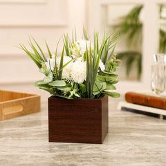 Peafowl White Potted Plant