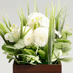 Peafowl White Potted Plant