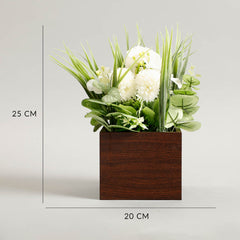Peafowl White Potted Plant