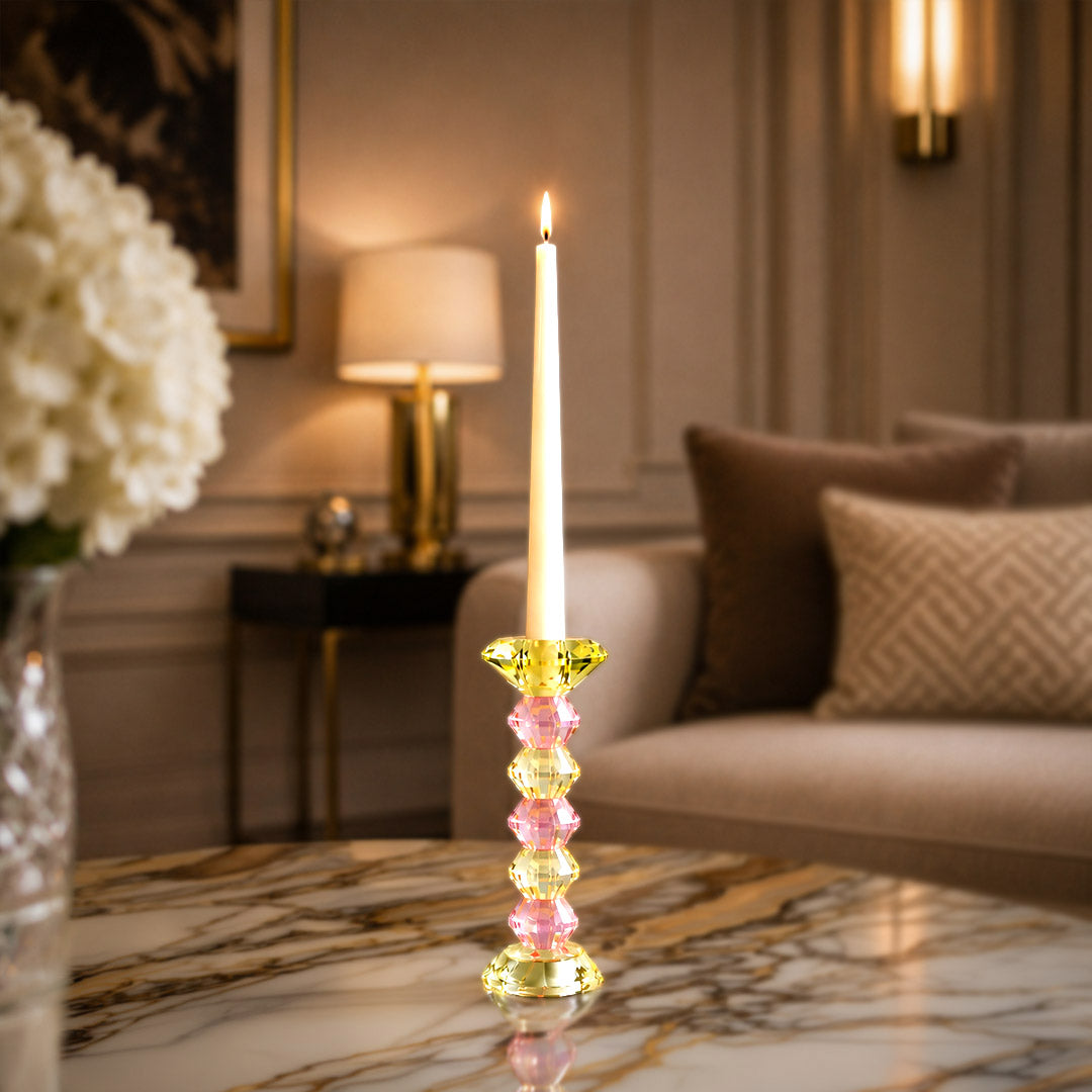 Torrian Crystal Candle Holder Small