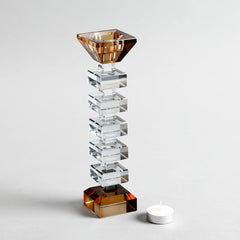 Alvaro Crystal Candle Holder Large