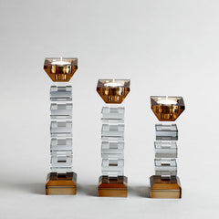Alvaro Crystal Candle Holder Large