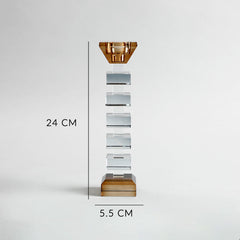 Alvaro Crystal Candle Holder Large