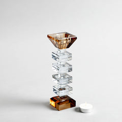 Alvaro Crystal Candle Holder Medium
