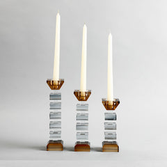 Alvaro Crystal Candle Holder Medium