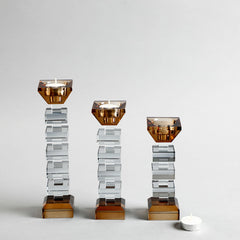 Alvaro Crystal Candle Holder Small