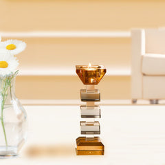 Alvaro Crystal Candle Holder Small