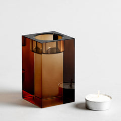 Cynthia Brown Crystal Candle Holder