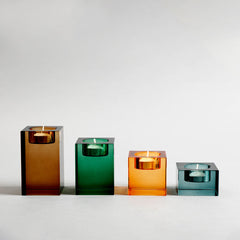 Cynthia Brown Crystal Candle Holder