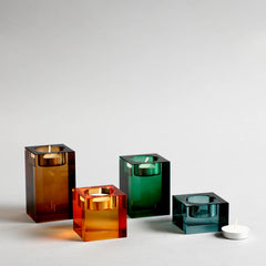 Cynthia Brown Crystal Candle Holder