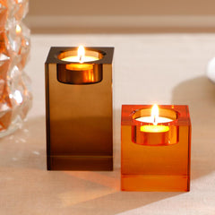 Cynthia Brown Crystal Candle Holder