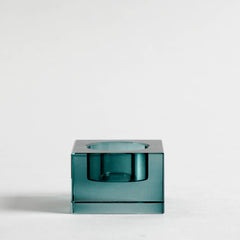 Cynthia Turquoise Crystal Candle Holder