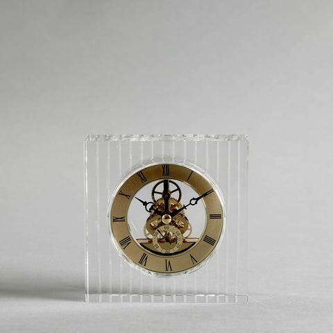 Vesper Gold Crystal Clock