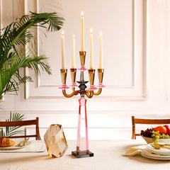 Sharyn 5-Arms Crystal Candelabra