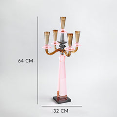 Sharyn 5-Arms Crystal Candelabra