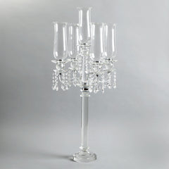 Toran 5-Arms Crystal Candelabra