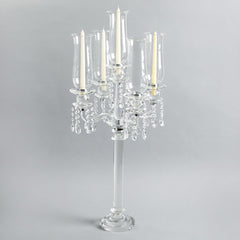 Toran 5-Arms Crystal Candelabra