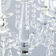 Toran 5-Arms Crystal Candelabra