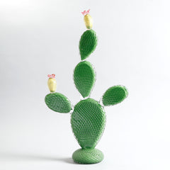 Crystal Cactus Ficus Light Green Décor Object