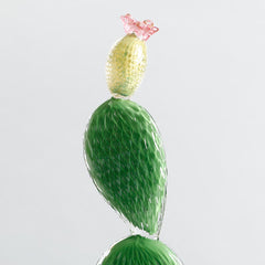 Crystal Cactus Ficus Light Green Décor Object