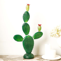 Crystal Cactus Ficus Light Green Décor Object