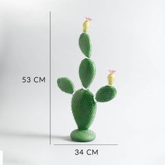 Crystal Cactus Ficus Light Green Décor Object