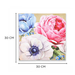 Calix Camellia Flower Wall Art S/4