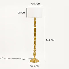 Aria Pillar Floor Lamp W/Shade