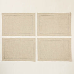 Lurex Embroidered Placemat Set Of 4