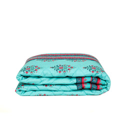 Erica Green Quilt With Sham Set