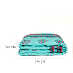 Erica Green Quilt With Sham Set