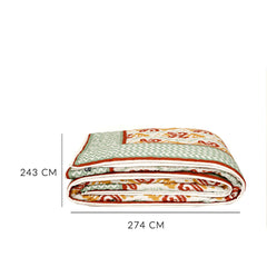 Stuvan Printed Quilt With Sham Set