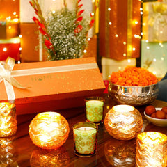 Nitya Candle And Votive Gift Set