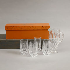 Kopal Crystal Carafe With 4 Glasses Set