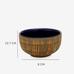 Bamboo Texture Ceramic Mugs And Bowl Gift Set